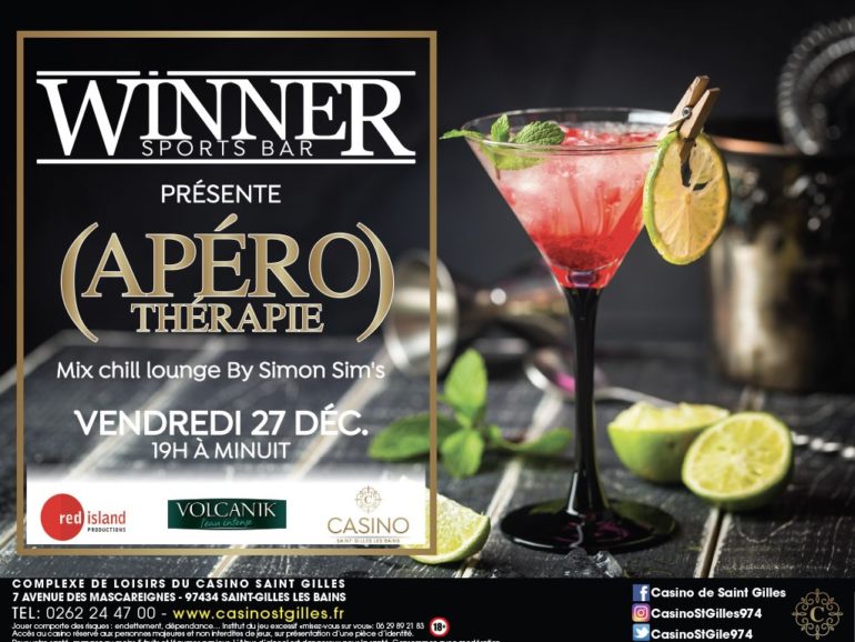 APEROTHERAPIE VENDREDI 27/12 AU WINNER SPORT BAR