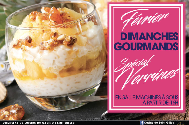 Profitez des Dimanches Gourmands au Casino de Saint-Gilles tous les dimanche du mois de février !