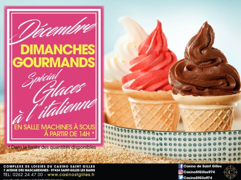DIMANCHES GOURMANDS DÉCEMBRE SPÉCIAL GLACES A L’ITALIENNE
