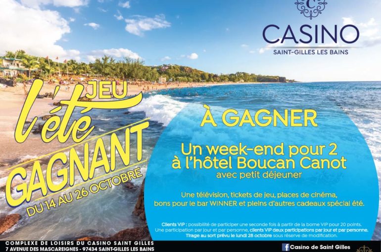 JEU SPÉCIAL ÉTÉ GAGNANT DU 14/10/19 AU 26/10/19