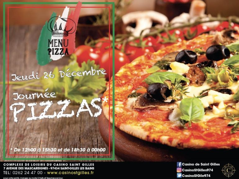 JOURNÉE PIZZAS JEUDI 26 DECEMBRE