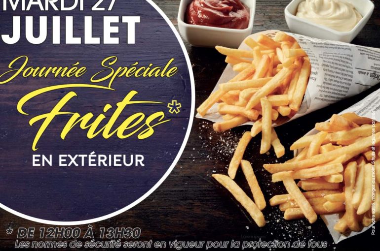 Buffet de Frites offert en salle des Machines