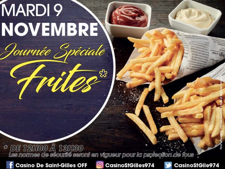 BUFFET DE FRITES AU CASINO DE ST GILLES