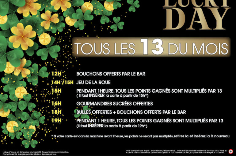 LUCKY DAY 13 JANVIER