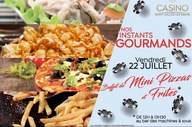 Buffet mini pizzas et frites