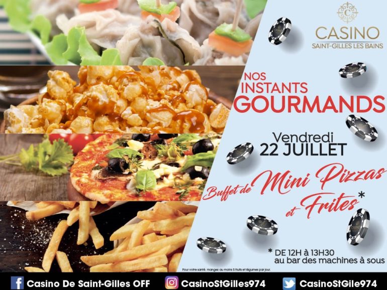 Buffet mini pizzas et frites