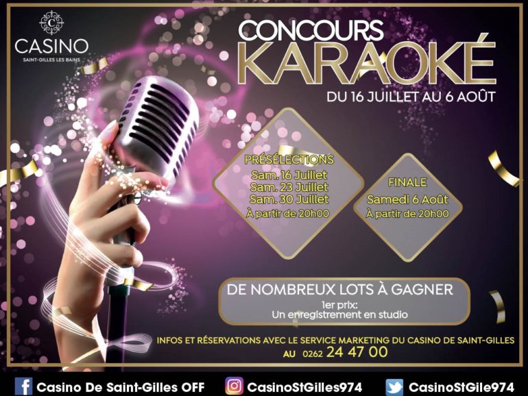 CONCOURS KARAOKE DU 16 JUILLET AU 6 AOUT 2022