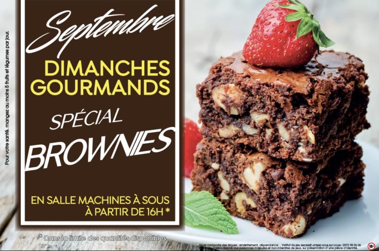 Profitez de nos Dimanches Gourmands du mois de septembre : spécial Brownies !