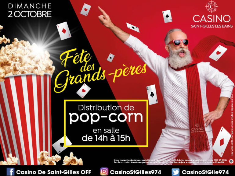 Distribution de pop-corn pour la fête des grands-pères