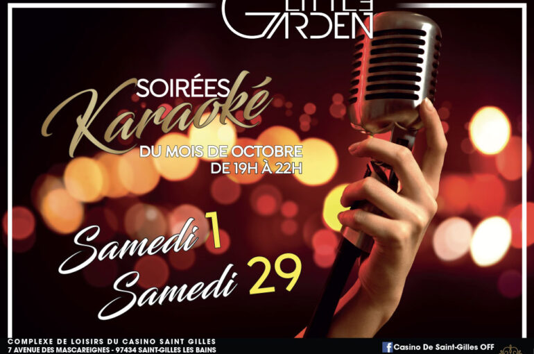 Soirée Karaoké au Little Garden – samedi 1er & 29 octobre