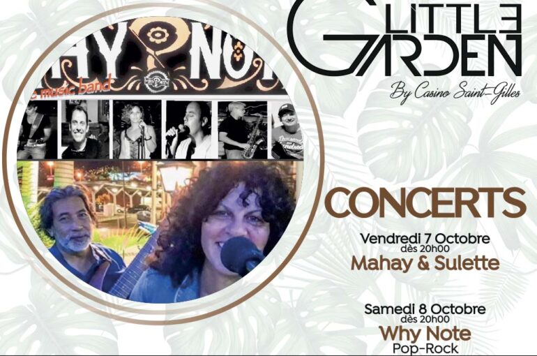 Concerts vendredi 7 et samedi 8 octobre