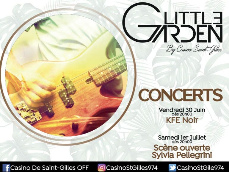 Concerts vendredi 30/06 et samedi 01/07 au restaurant Little Garden