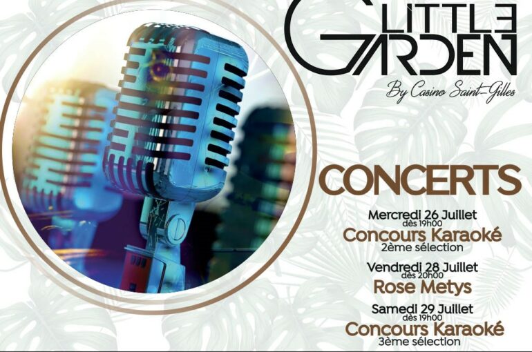 Programme semaine du 26/07 au restaurant Little Garden