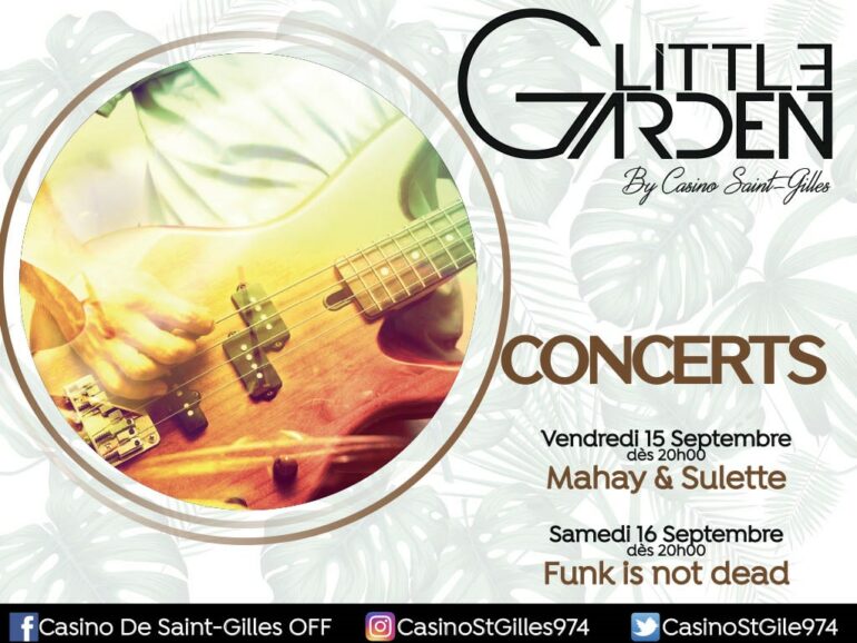 Programme week-end du 15 & 16/09 au restaurant Little Garden