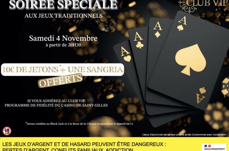 Soirée spéciale CLUB VIP samedi 04/11