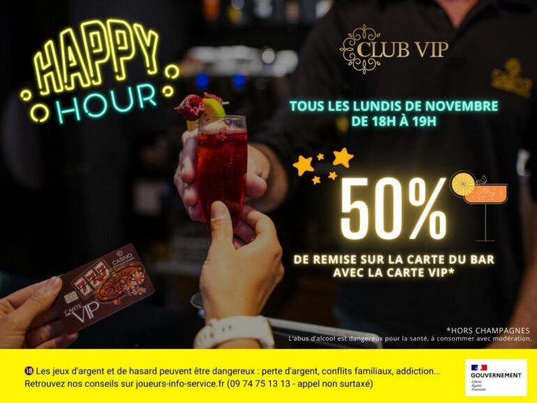 Happy Hours du mois de novembre