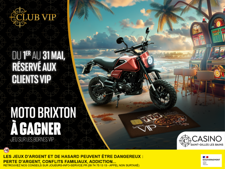 Jeu CLUB VIP – Une moto à gagner
